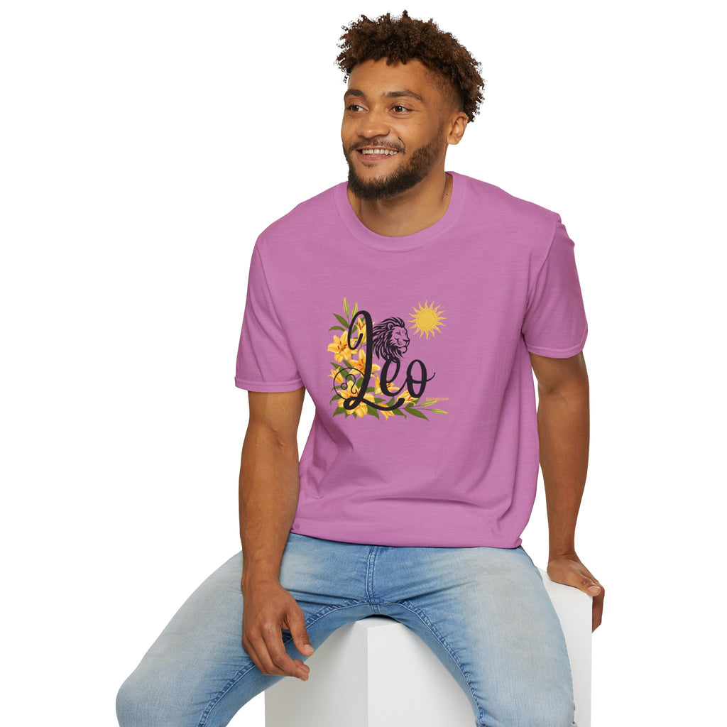 Leo Lion & Lilies Astrology T-Shirt
