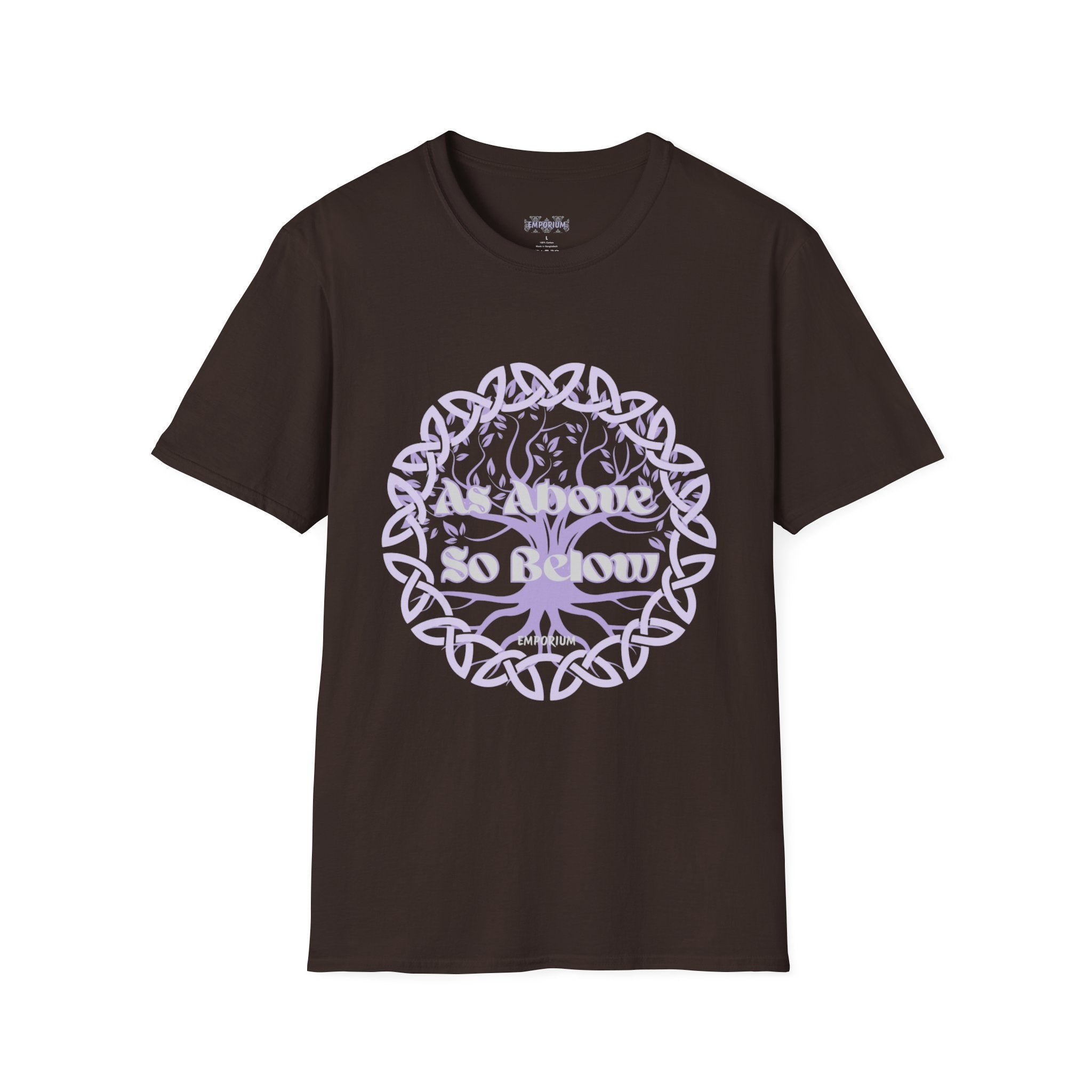 Celtic Tree of Life, As Above So Below T-Shirt Unisex Softstyle