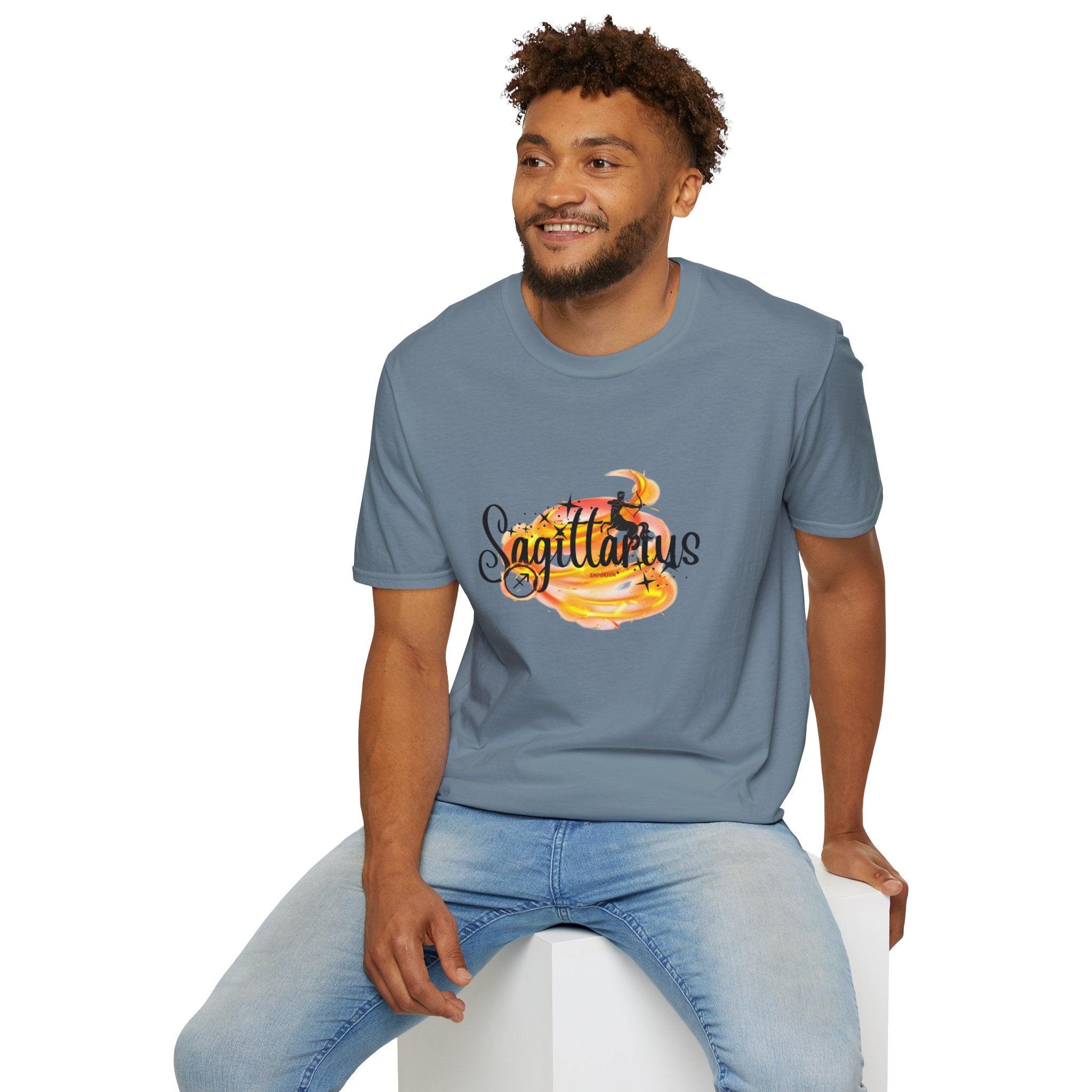 Sagittarius Fire Swirl Astrology T-Shirt