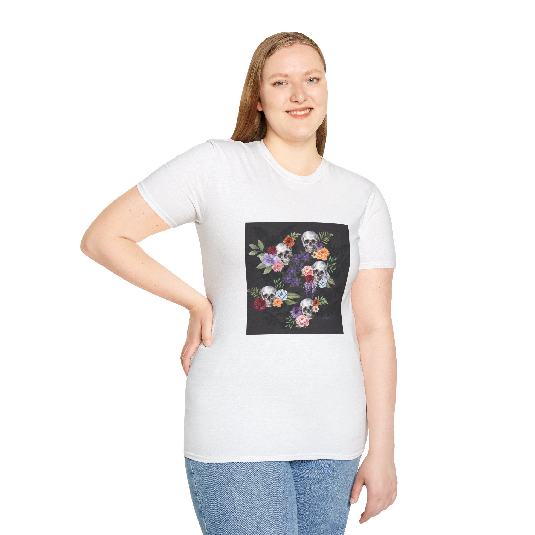 Skull & Bat Floral T-Shirt
