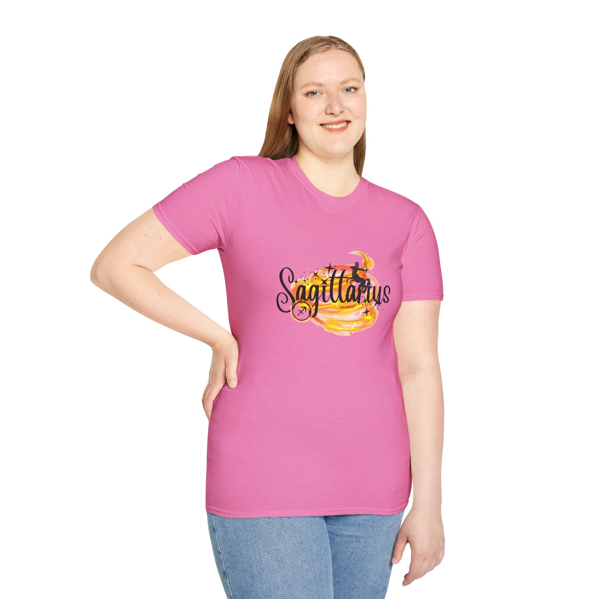 Sagittarius Fire Swirl Astrology T-Shirt