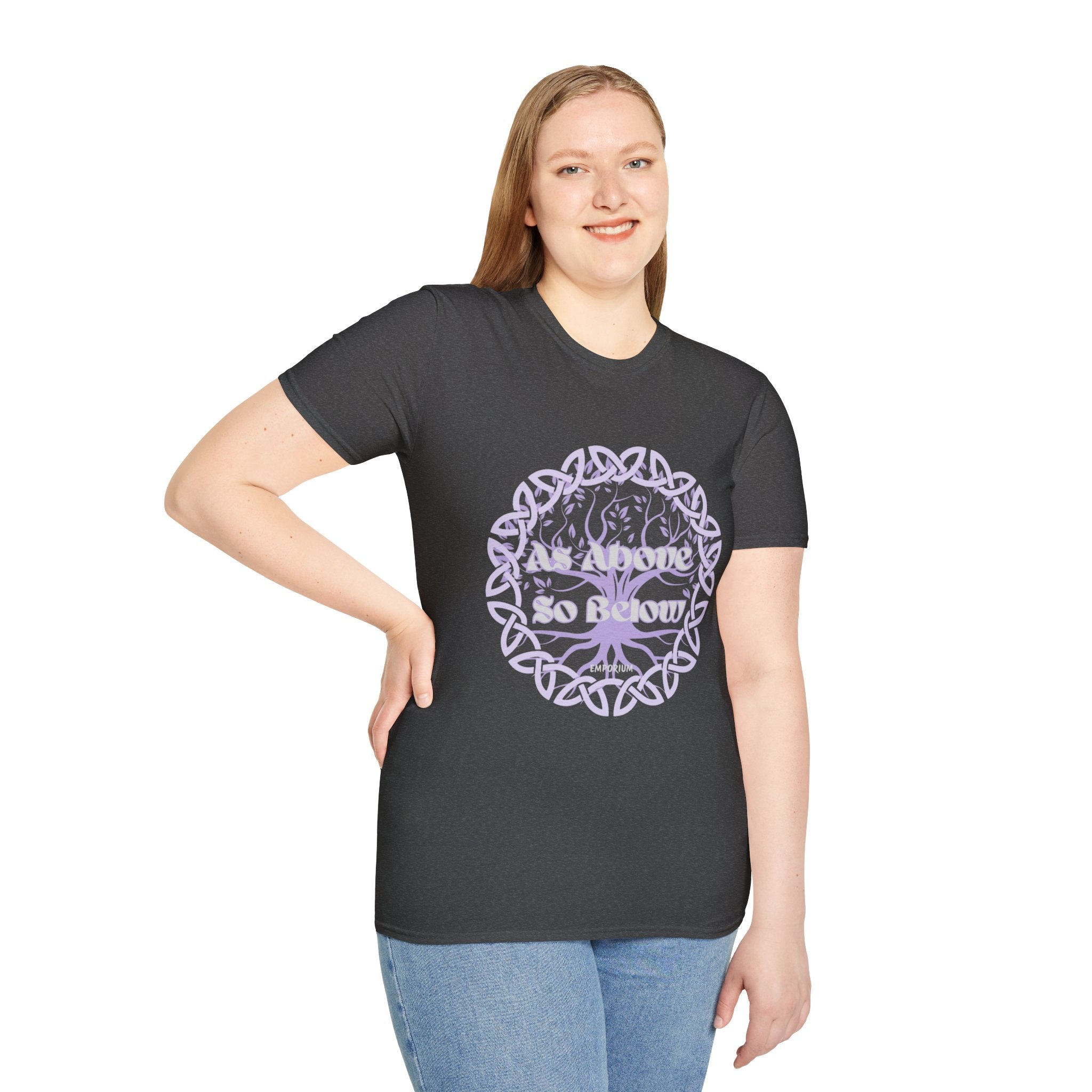 Celtic Tree of Life, As Above So Below T-Shirt Unisex Softstyle