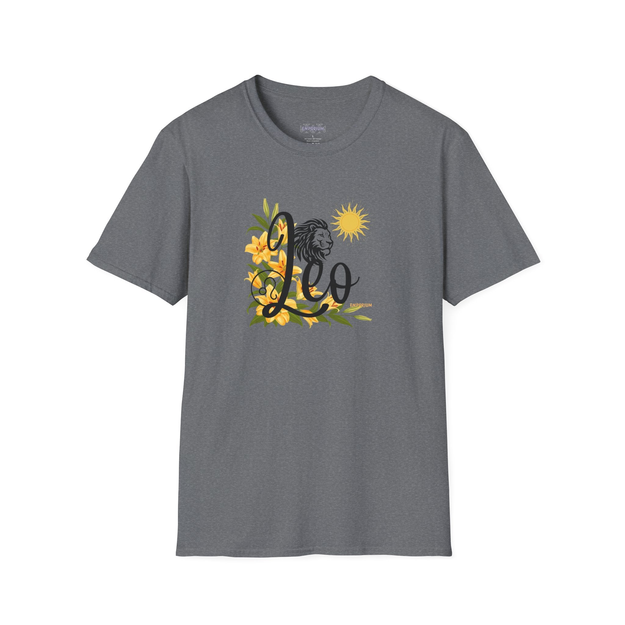 Leo Lion & Lilies Astrology T-Shirt