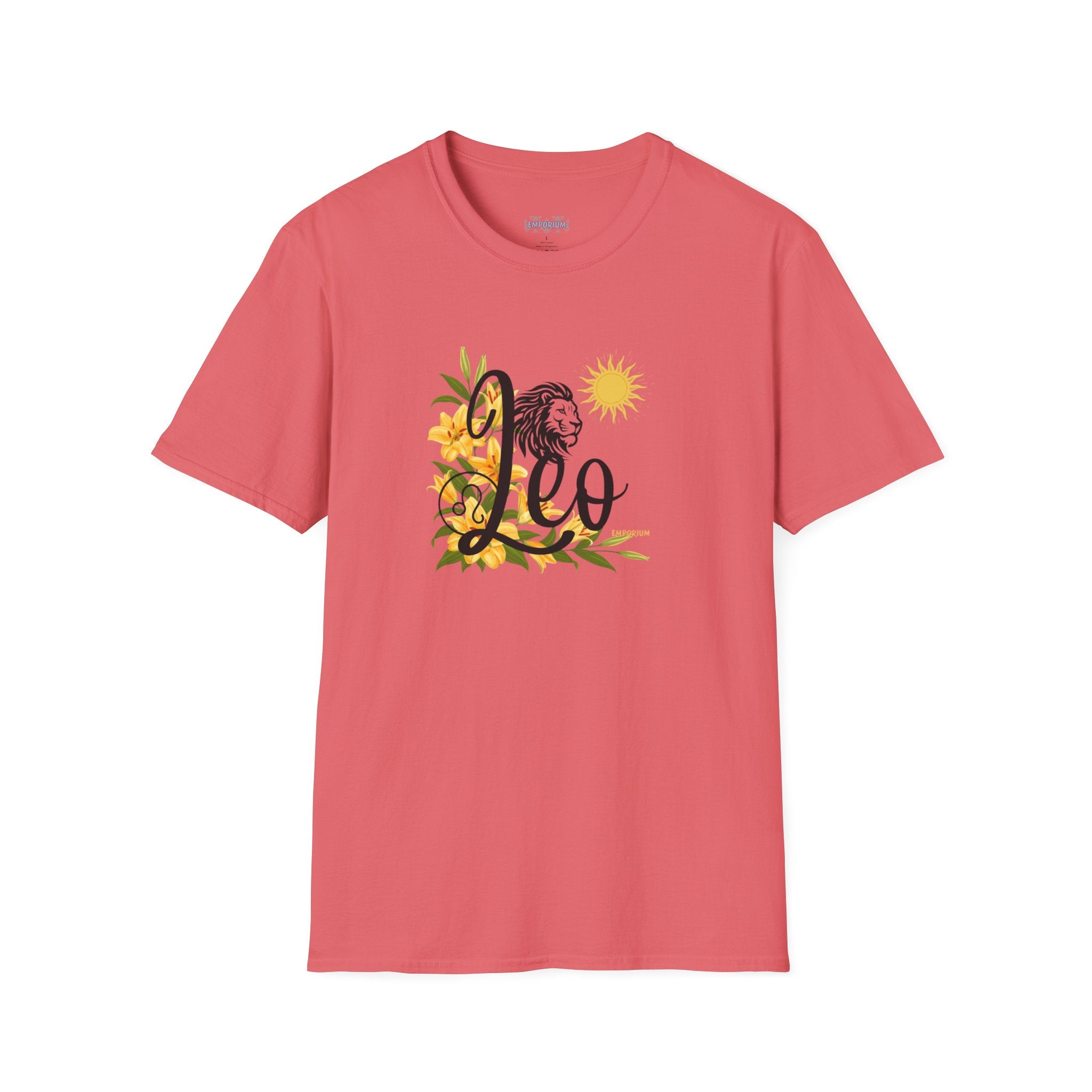 Leo Lion & Lilies Astrology T-Shirt