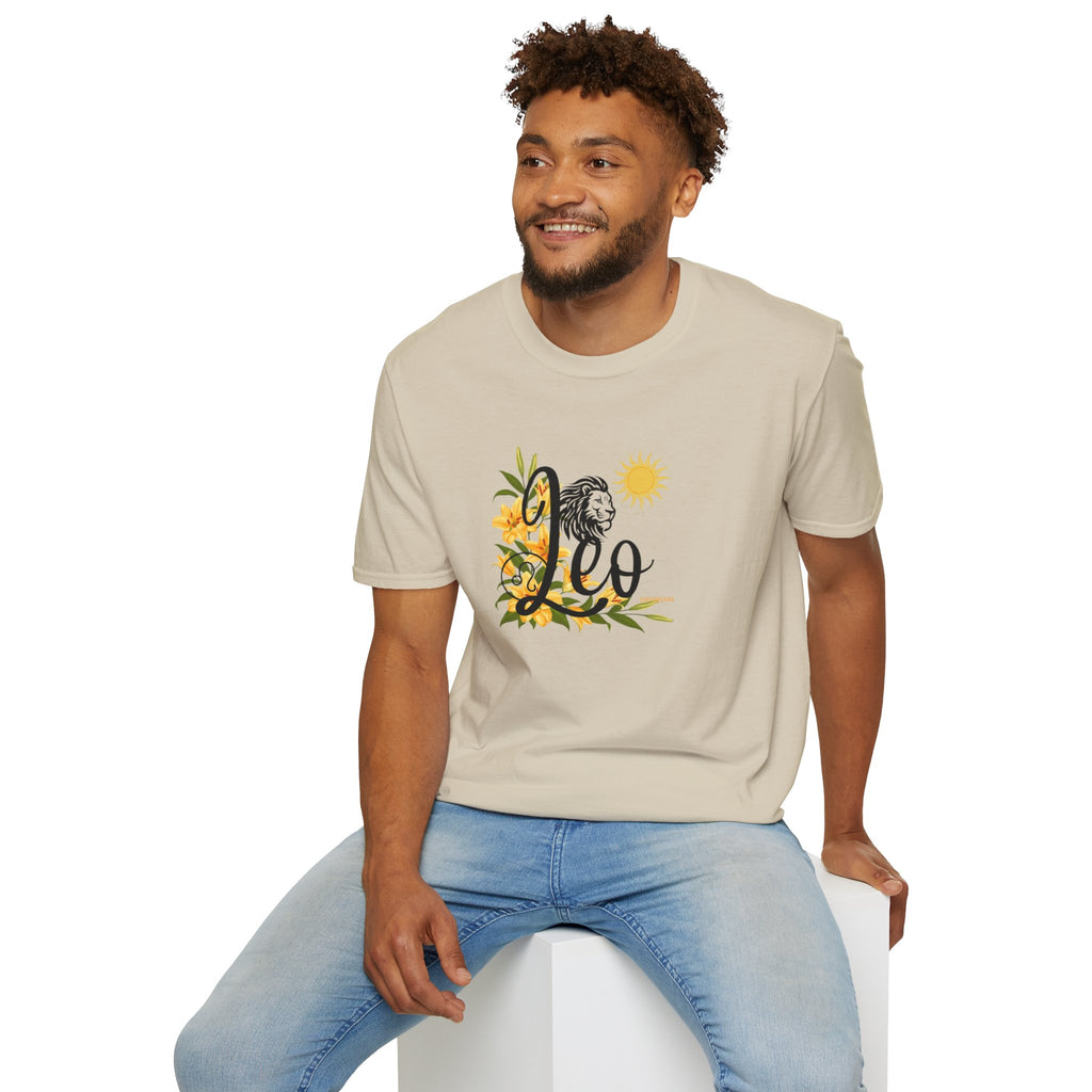 Leo Lion & Lilies Astrology T-Shirt